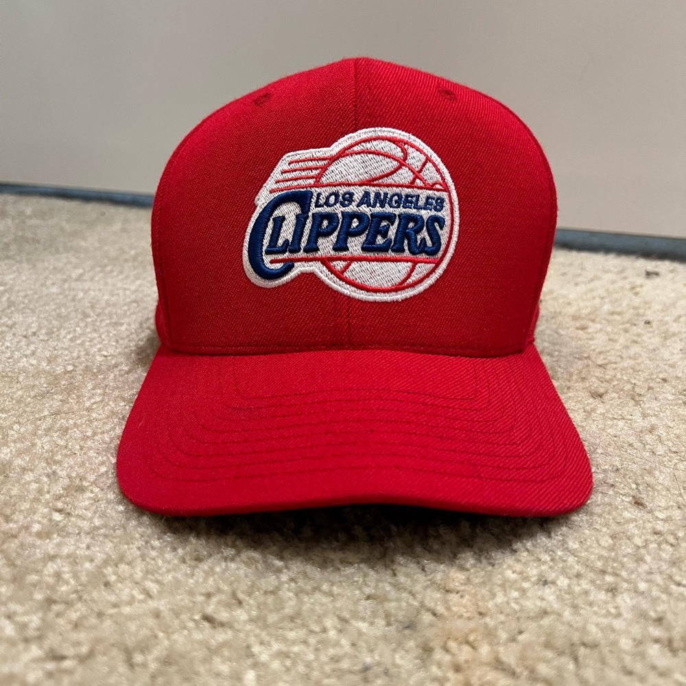 Mitchell & Ness Red Los Angeles Clippers Hat